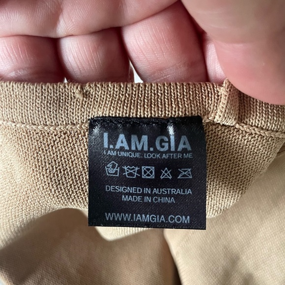 I.AM.GIA Tan Knit Top - Picture 6 of 9